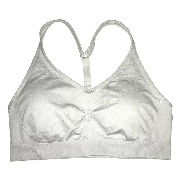 Yogalicious Other - Yogalicious Gray Sports Bra Double Strap Detail